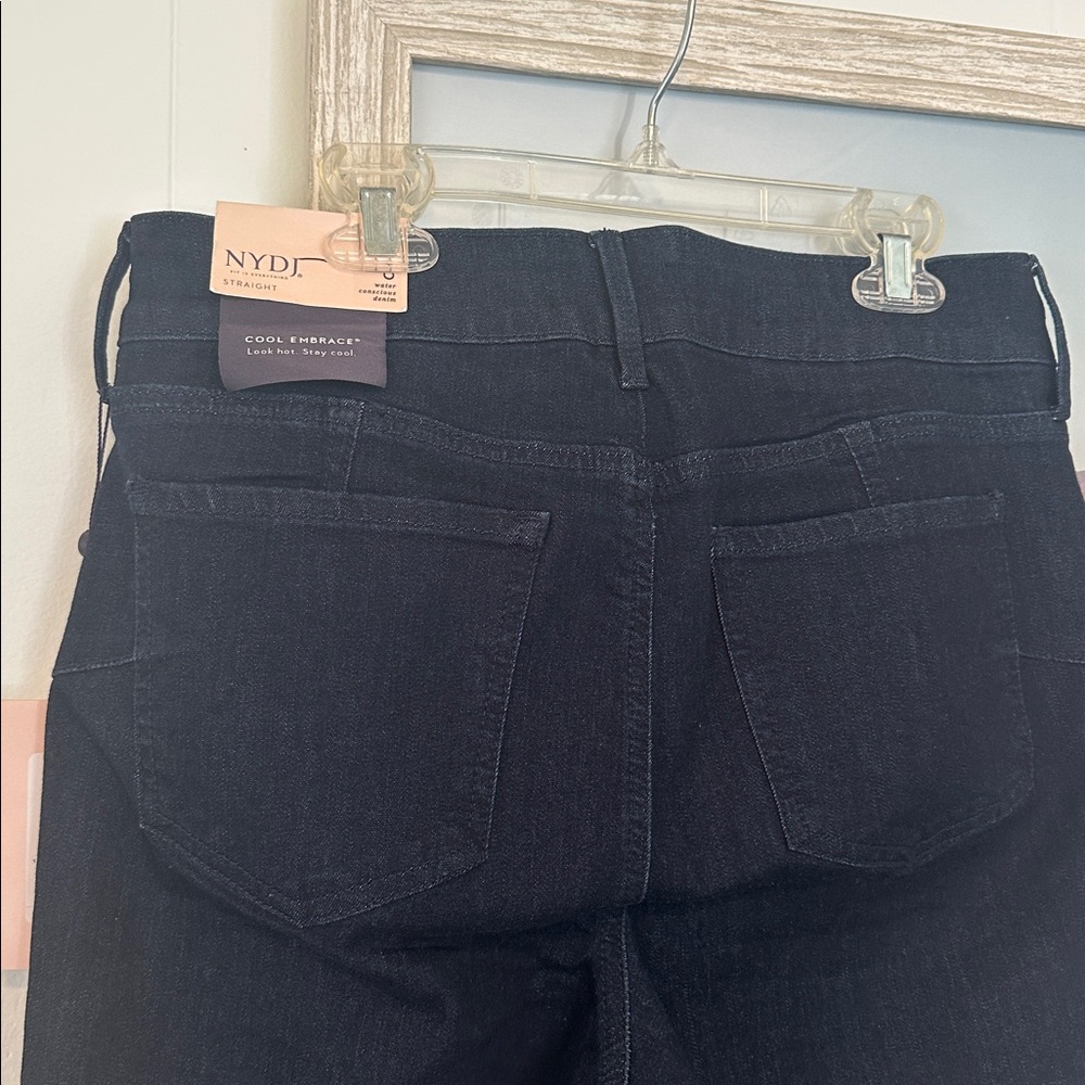 NWT Size 10P NYDJ Marilyn Straight Rinse Blue Jeans Lift x Tuck Technology - Picture 4 of 4